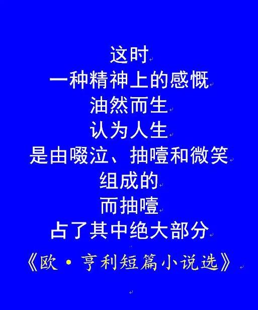 那些年摘抄的世界名著佳句——