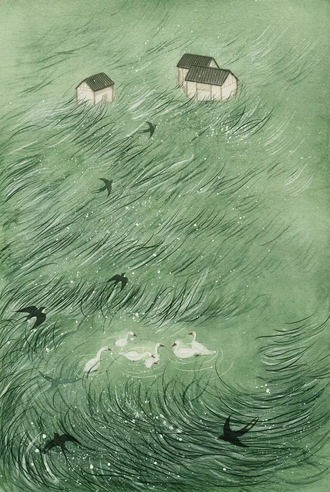 镜花水月，插画师用一支水彩笔画出一个梦想王国！