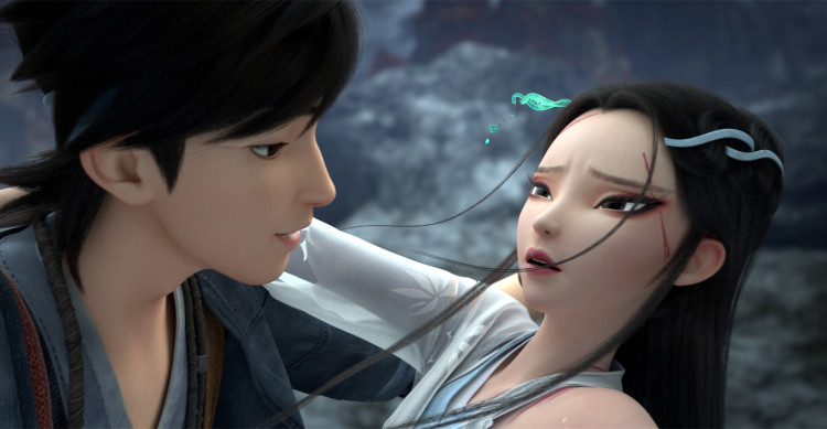 当然,打戏时的白蛇则很有小龙女的感觉,冰艳出尘,发丝盈动,各种飘逸.