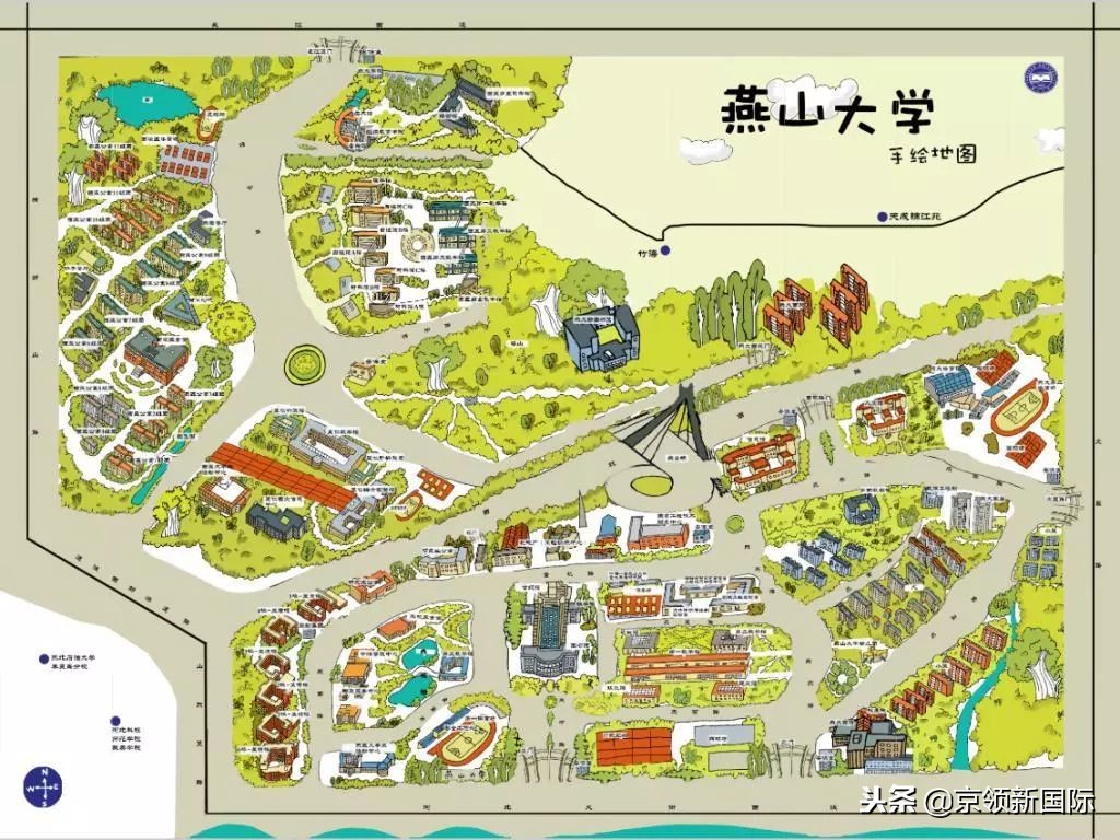 燕山大学西校区地图图片