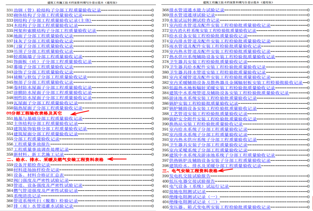 熬了68小时，才把建筑工程施工技术资料整成656页范本，能直接用