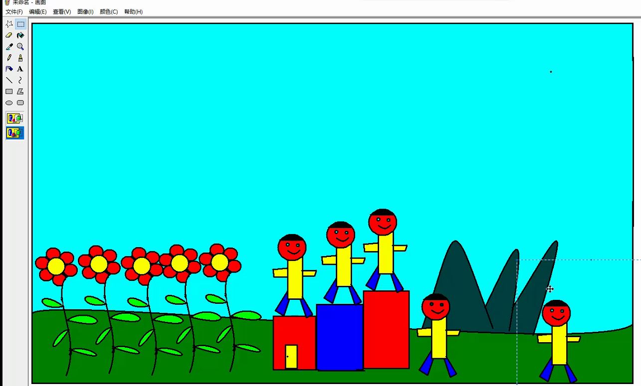 二年级学生的画图作品