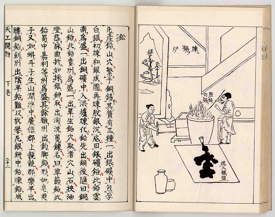 中国17世纪的工艺百科全书(明代宋应星的天工开物)