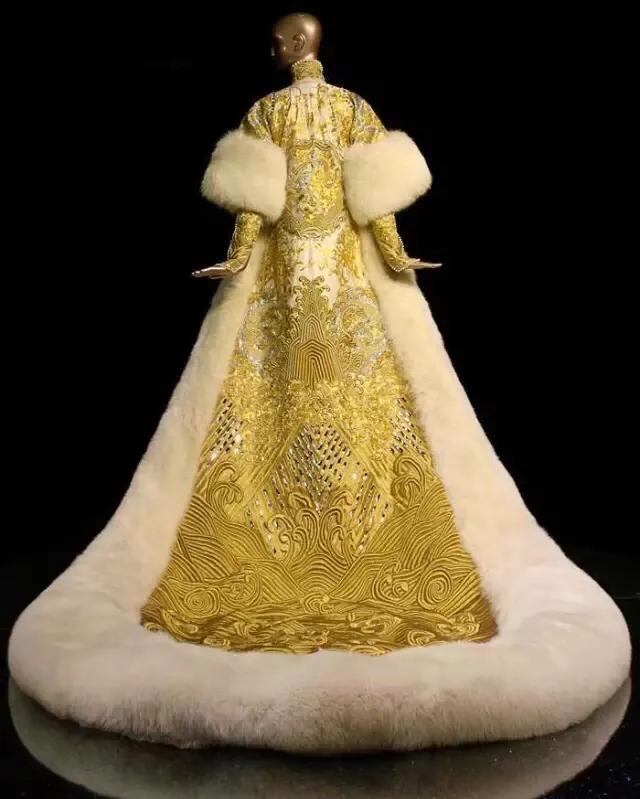 郭培的嫁衣多少钱从刘诗诗唐嫣陈妍希的高级定制喜服