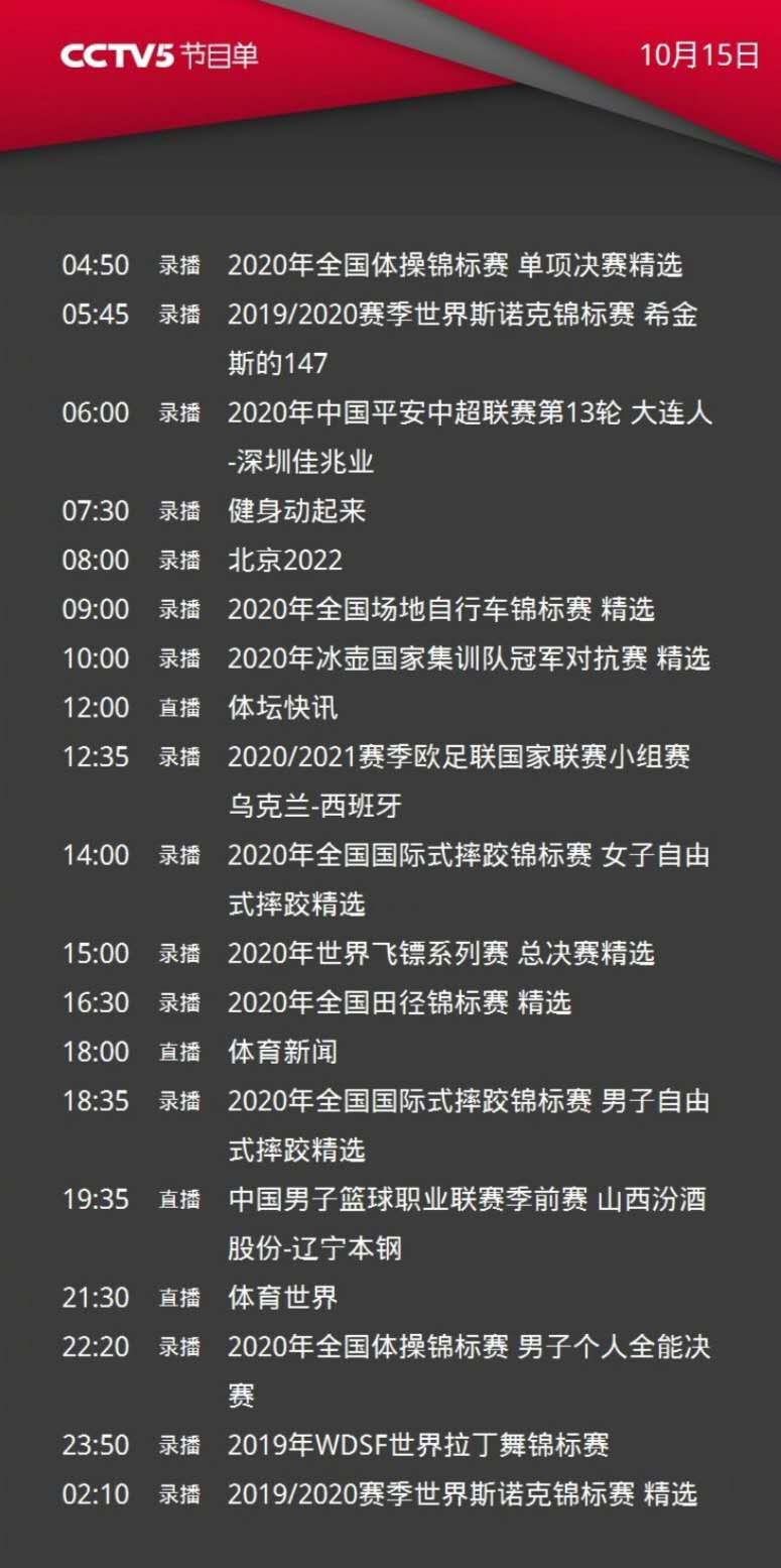 山西电视台哪个台直播cba(CCTV5今日节目单:19:35直播CBA季前赛,山西-辽宁)