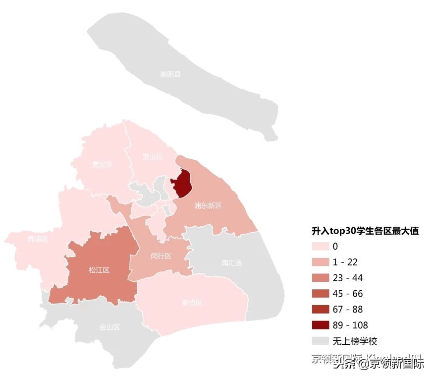 上海国际学校区域分析：杨浦区光华学院剑桥国际中心竞争力最强