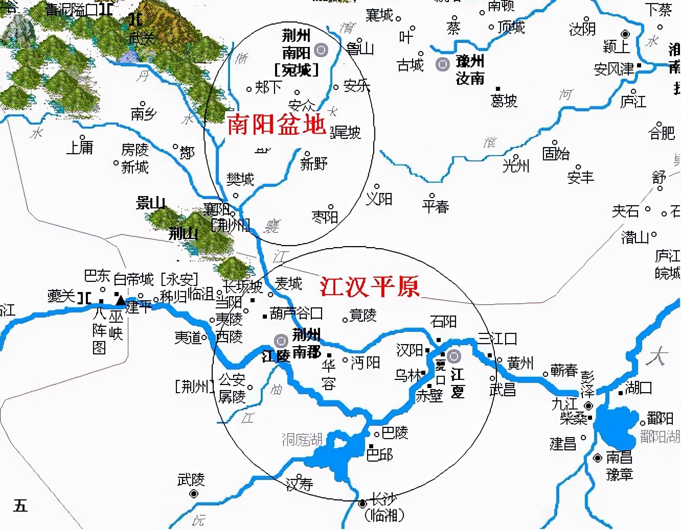 曹操败赤壁、关羽走麦城，军事地理分析三国争夺荆州的关键点在哪