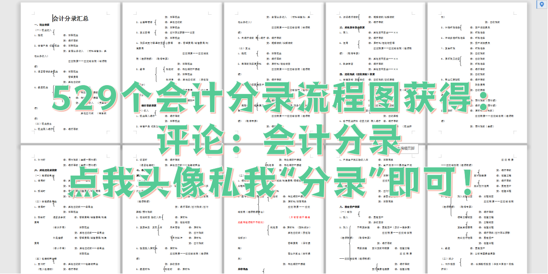 会计人员速收！592个分录流程图！清晰明了专治记不住