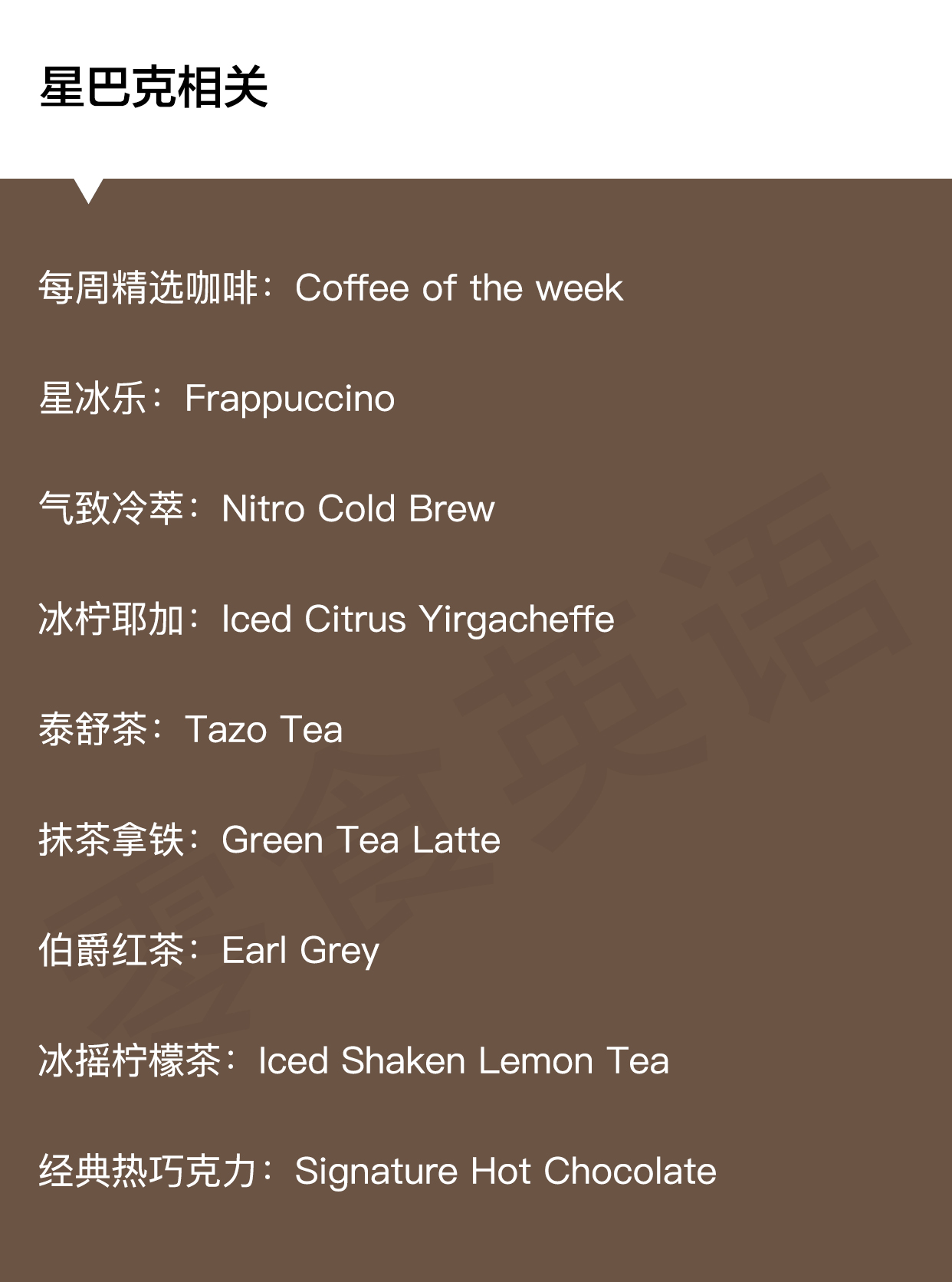 实用！超全咖啡专业术语中英文对照表
