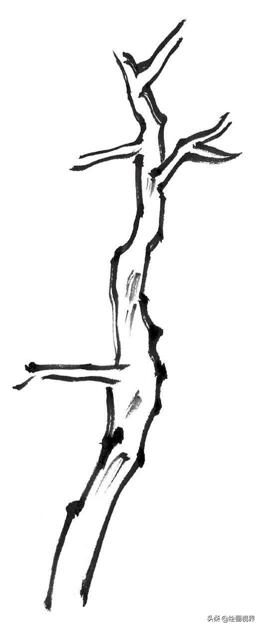 画国画树不会画？教你常见树的画法，简单易学，收藏起来临摹学习
