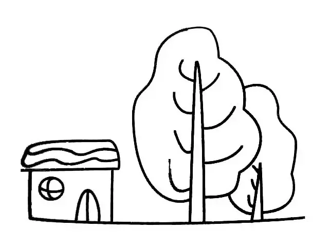 幼儿园房子简笔画系列，上色更漂亮，为孩子收藏！