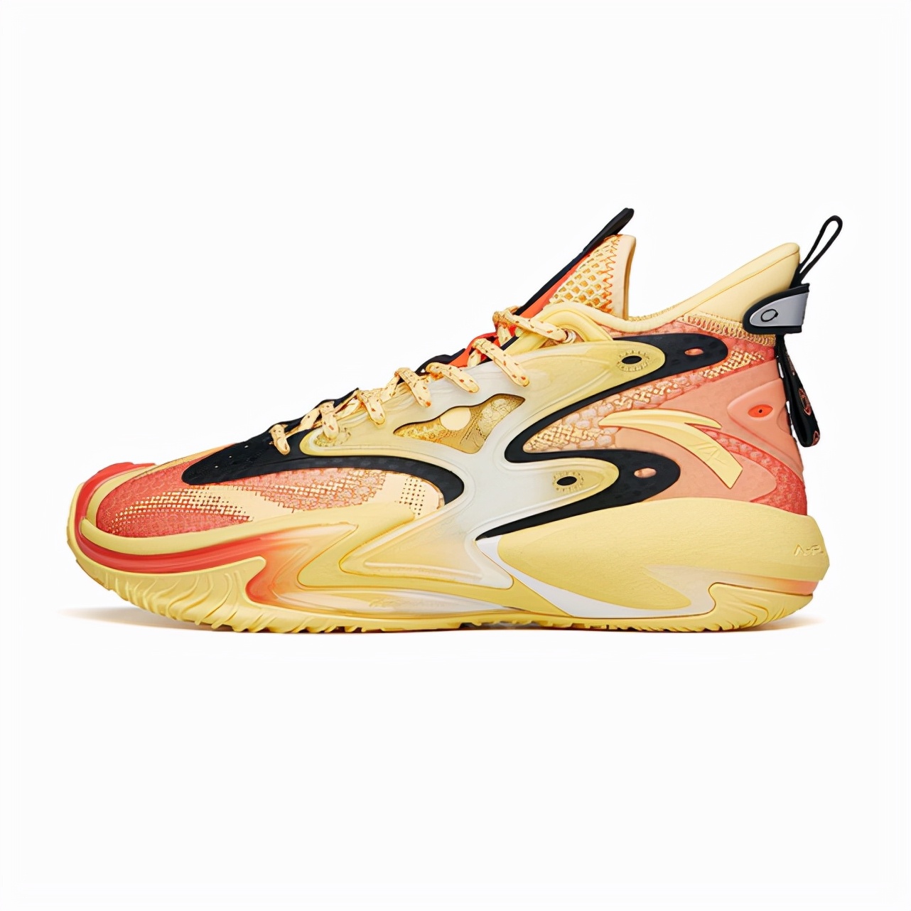 鸣人配色而此次的安踏狂潮3代篮球鞋"火影联名"配色,是安踏为动漫中的