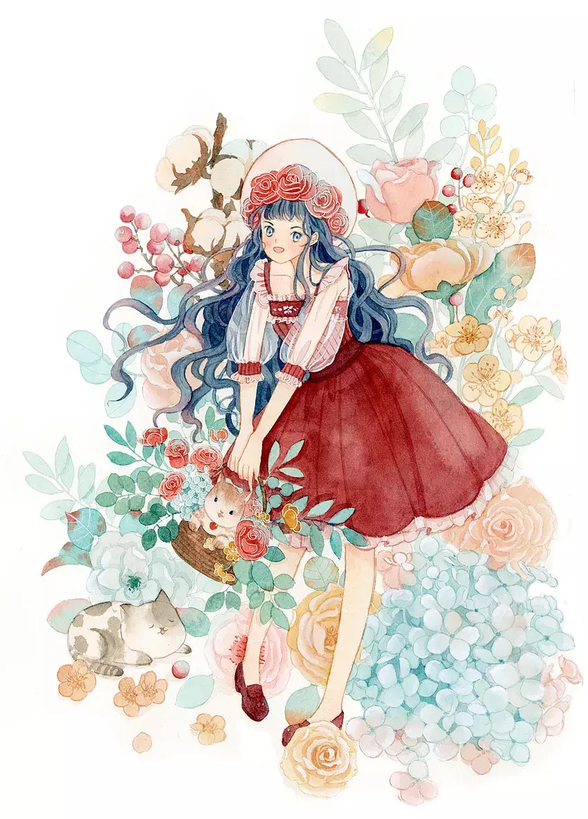 镜花水月，插画师用一支水彩笔画出一个梦想王国！