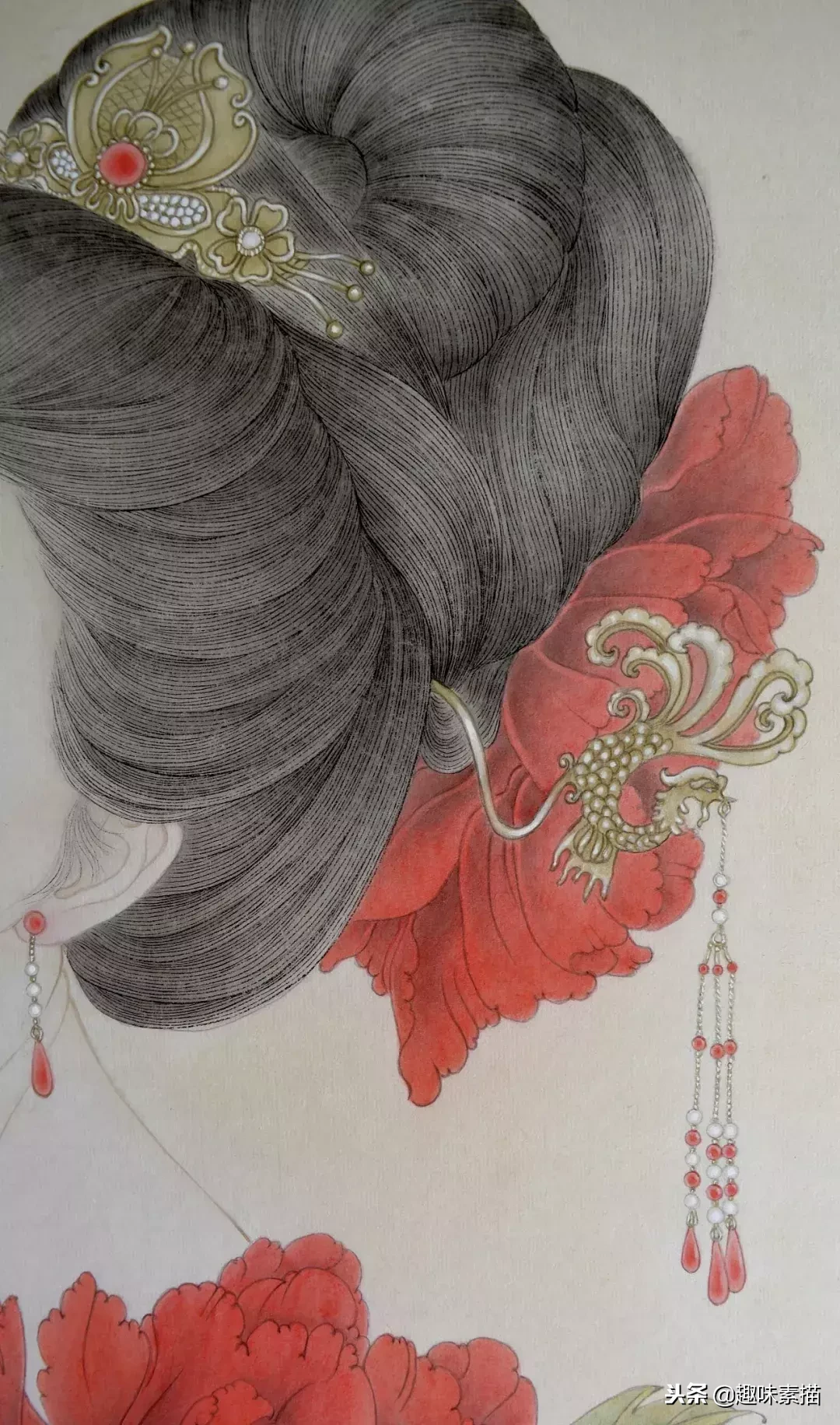 边带娃边自学画画,她笔下的古典美人,美得风情万种,惊艳了岁月