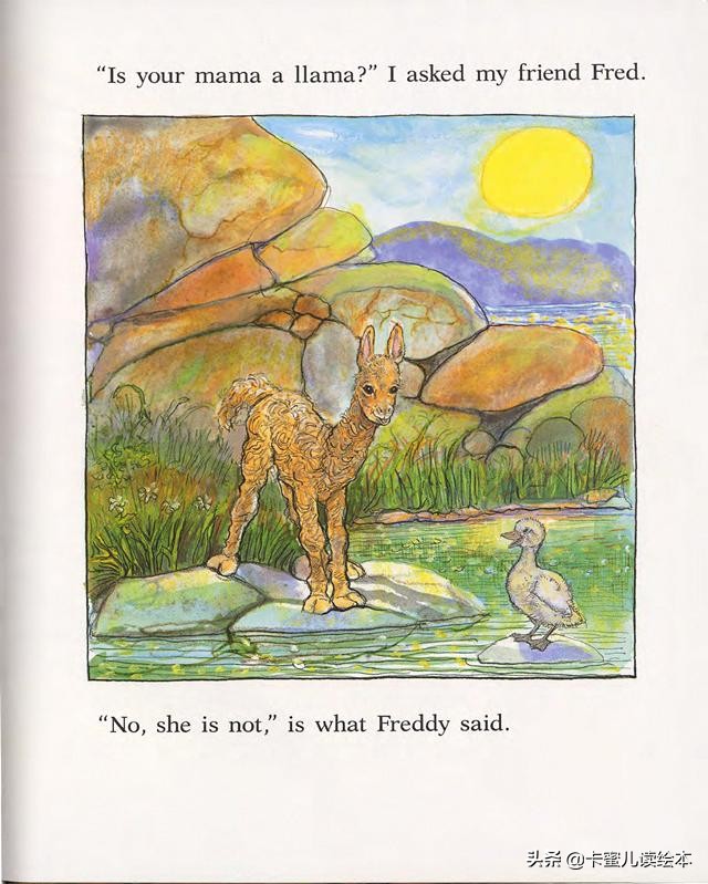 英文有声绘本《Is Your Mama a Llama》你的妈妈是羊驼吗？
