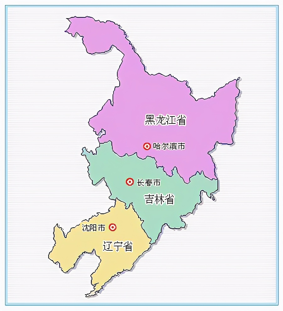 东三省地图全图高清版图片