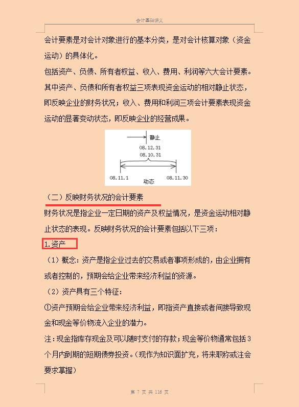 会计新手上岗必备：113页会计基础讲义！从菜鸟到大神的必学知识