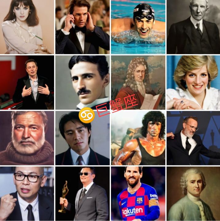 巨蟹座的外国男明星_达一风水网