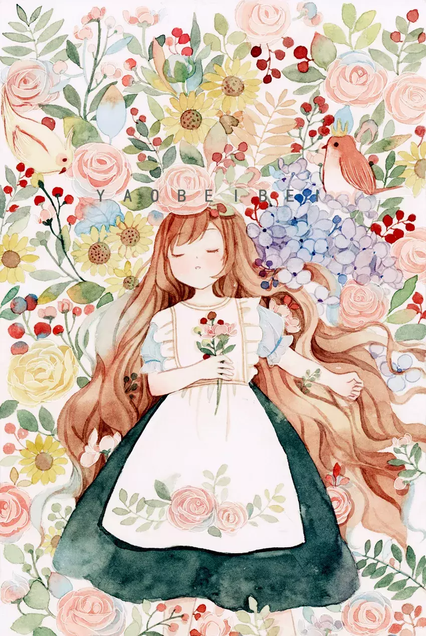 镜花水月，插画师用一支水彩笔画出一个梦想王国！