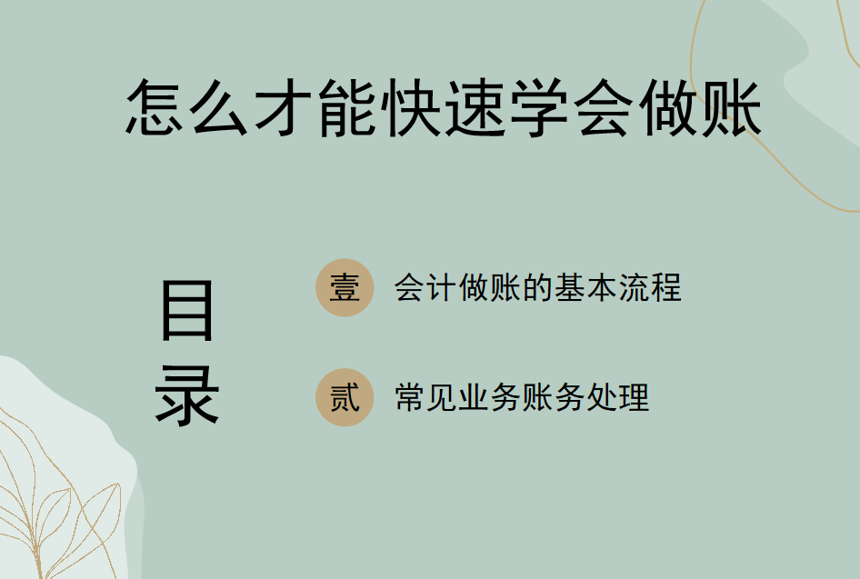 如何快速学做账？会计做账流程+17类常见账务处理方法，超简单