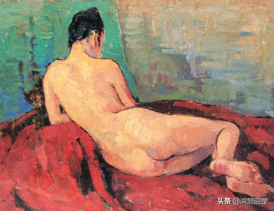 关紫兰，中国首位创作人体艺术的女画家，画面散发着火一样的热情