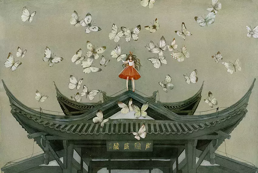 镜花水月，插画师用一支水彩笔画出一个梦想王国！