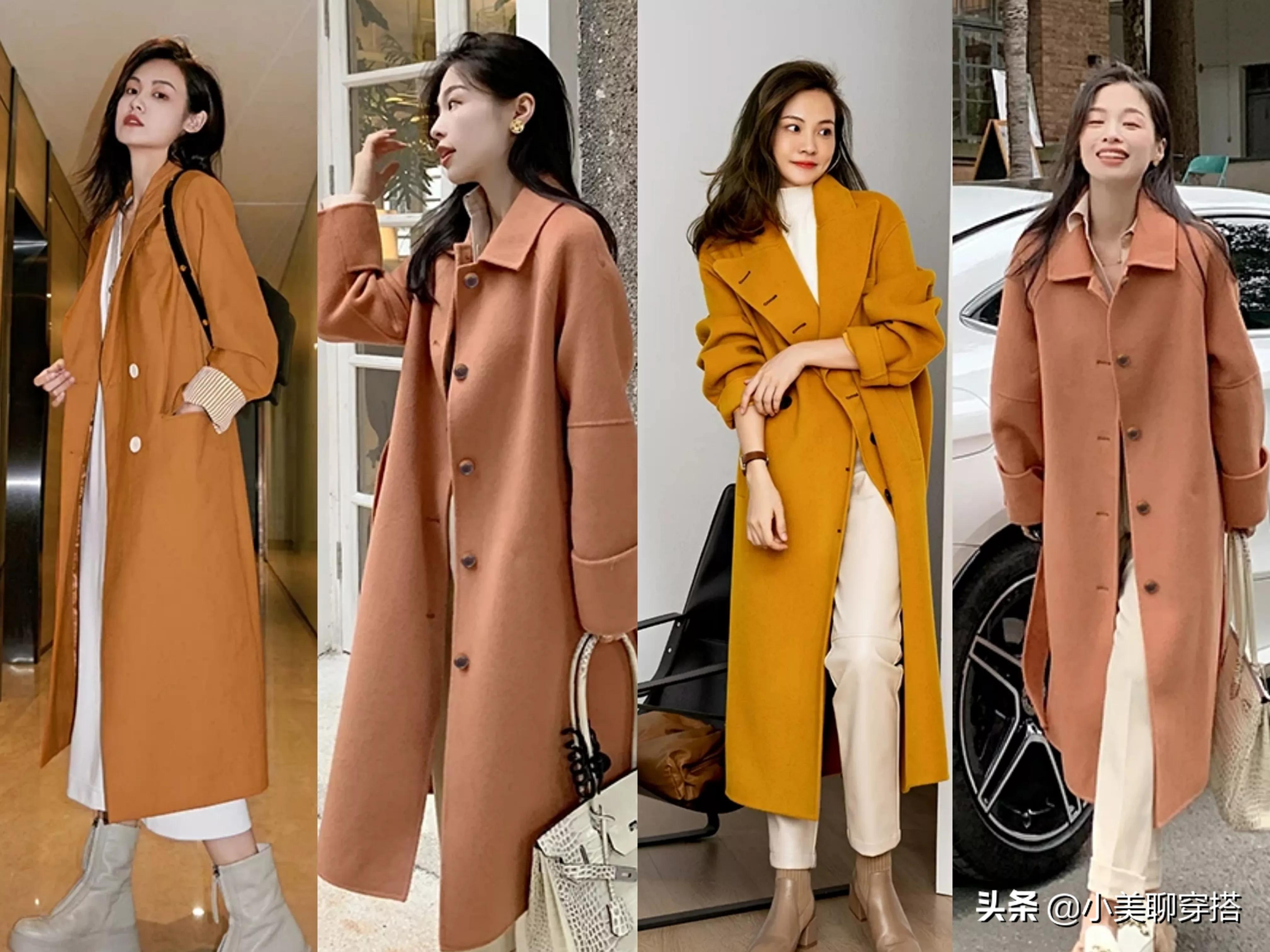 冬天，一定要试试这个色系的穿搭，甜暖中有着高级的质感，太美了
