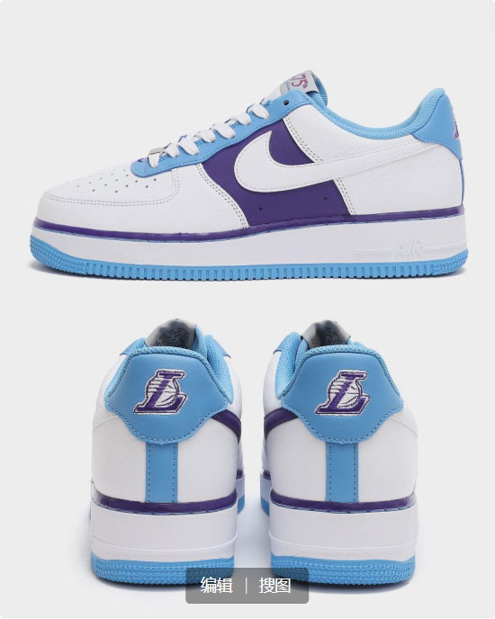 nba75周年空军联名有哪些(抢先预览 NBA x Nike Air Force 1 Low「Lakers」)