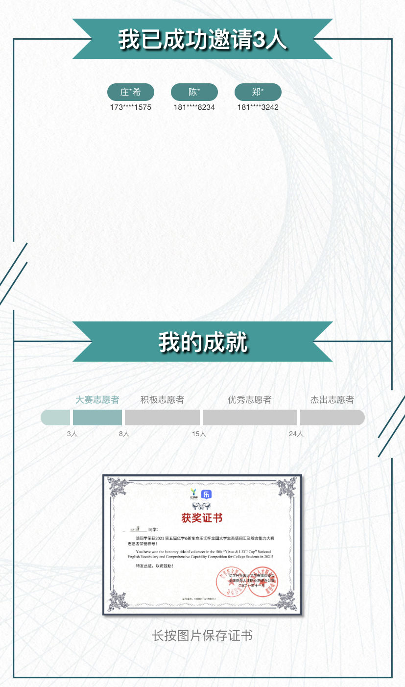 第五届亿学杯全国大学生英语词汇及综合能力大赛志愿者活动开启