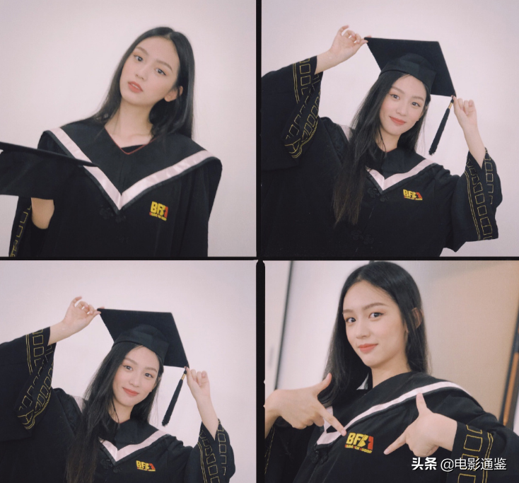 周也关晓彤拍毕业照，我却关注校友小凯，路人视角下的模样亮了