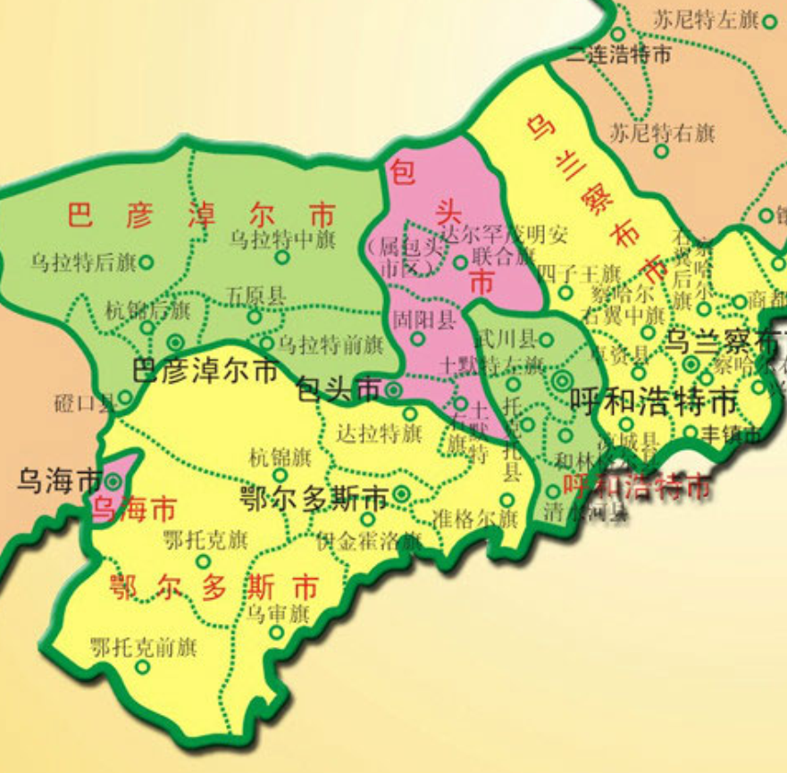 四子王旗地图（图文讲解内蒙古各旗区域划分）