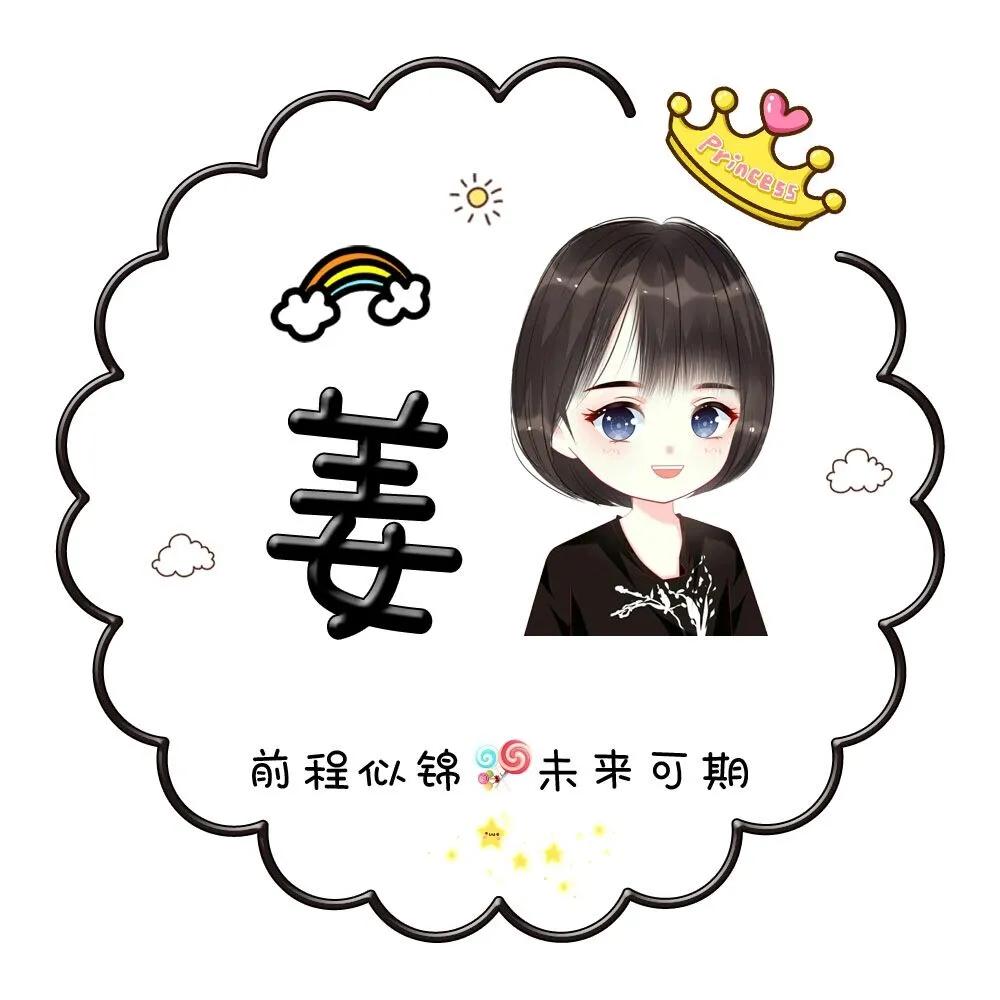 这一期卡通姓氏头像有你的名字了吧?