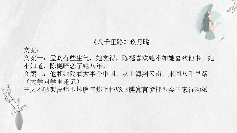 玖月晞19本小说集：除了《白色橄榄树》李瓒宋冉，你看过几本？