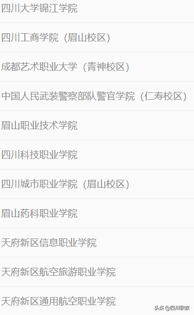 眉山的大学（乐山）