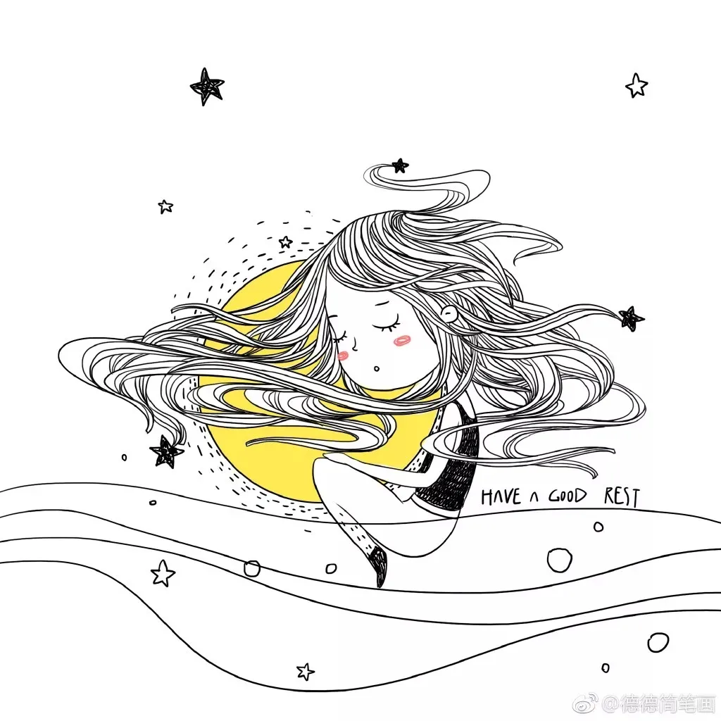 3分钟教会你超简单可爱又清新的小女孩简笔画,这波教程附步骤图