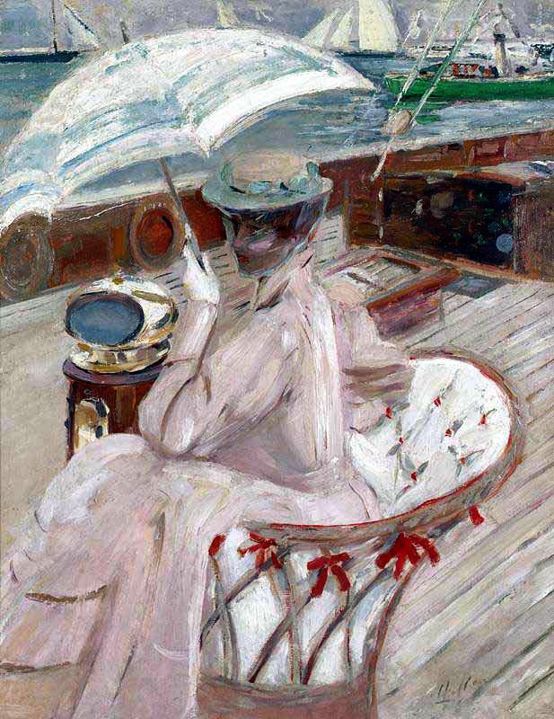 法国印象派画家保罗·塞萨尔优雅的线条素描作品