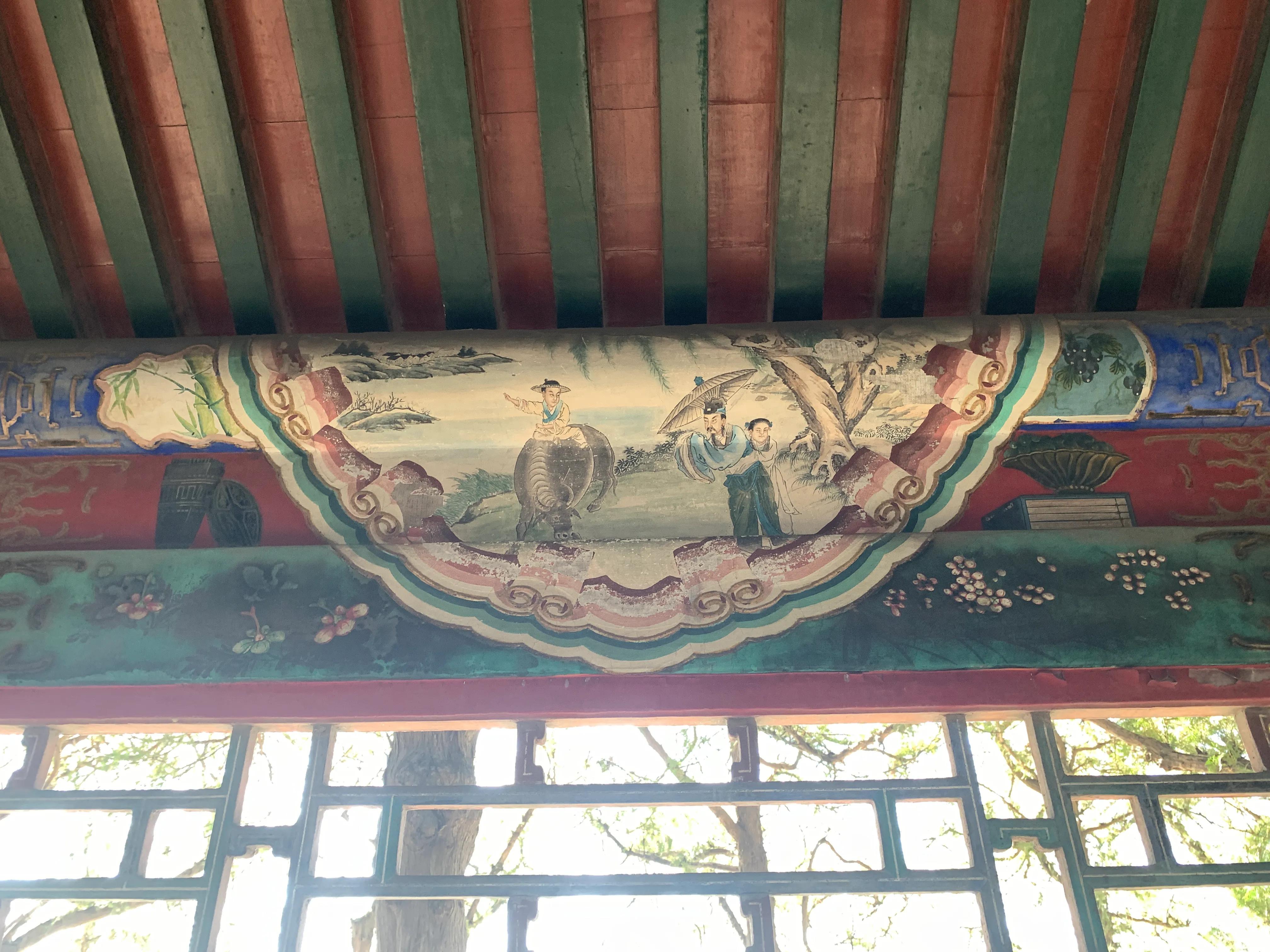 颐和园探秘之——须弥灵境四大部洲，木衣锦绣彩画长廊