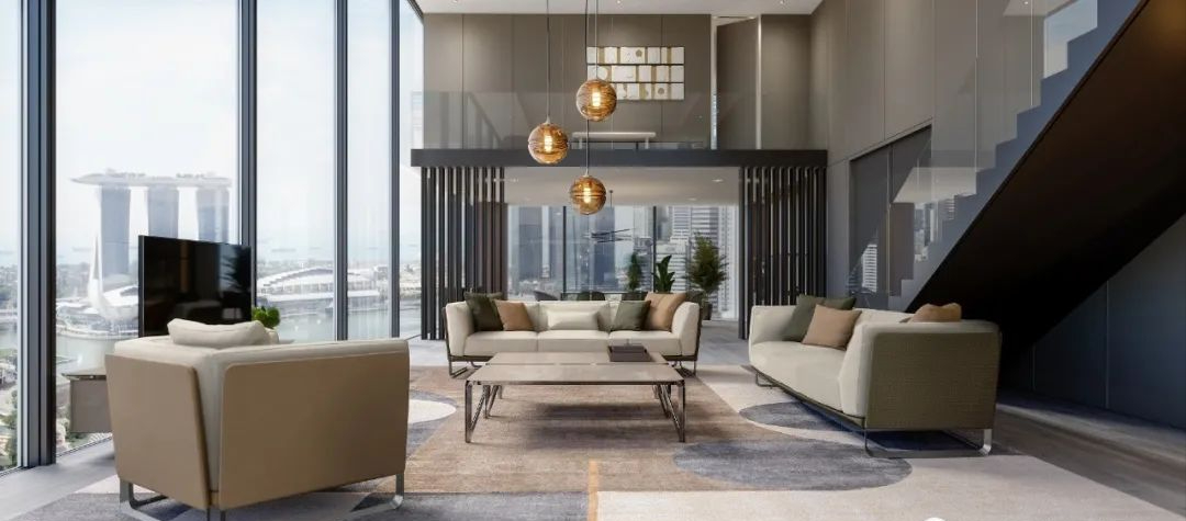 海湾边的顶层公寓，又潮又奢