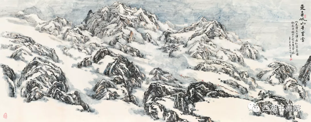 壮丽江山·书画篆刻作品展在浙江图书馆开幕