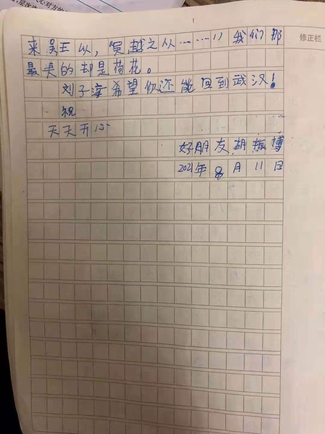 给朋友写的一封信(华师附小胡振博作品《给好朋友的一封信》)