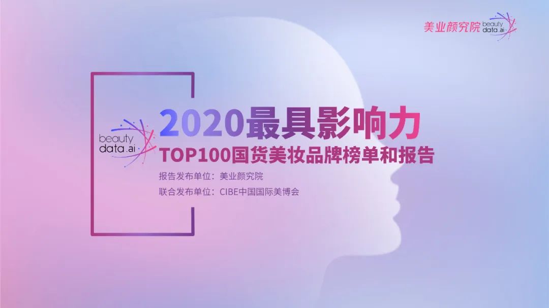 2020最具影響力TOP 100國貨美妝品牌榜單出爐，完美日記拔得頭籌
