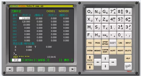 零点错误任意功能键can关闭显示器操作一览表(knd100m系统数控铣床) )