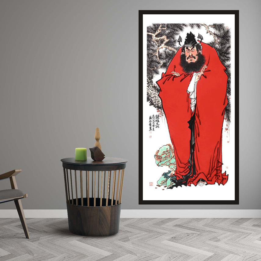 钟馗画像挂家里有什么讲究(最适合挂在客厅的画)