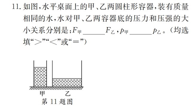 水的压力公式（初中物理液体压强知识梳理）