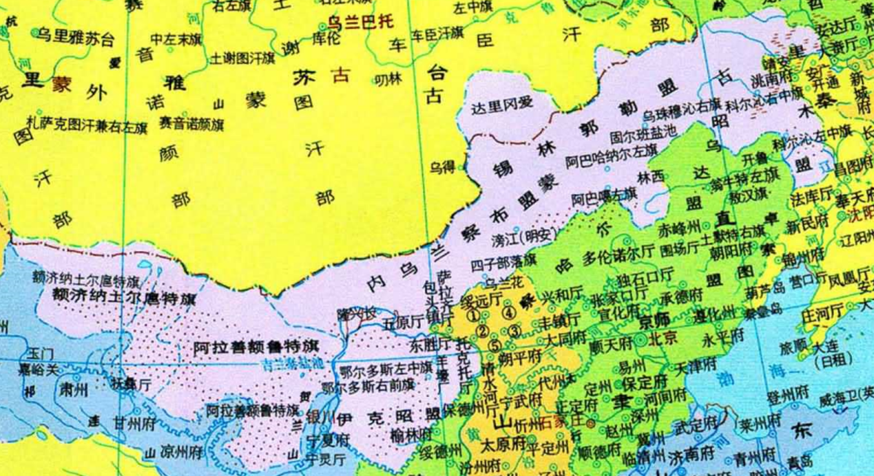 内蒙古地图(内蒙古自治区的区界,为何变化这么大?