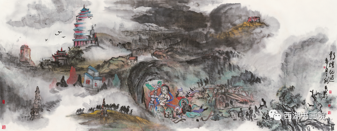 壮丽江山·书画篆刻作品展在浙江图书馆开幕