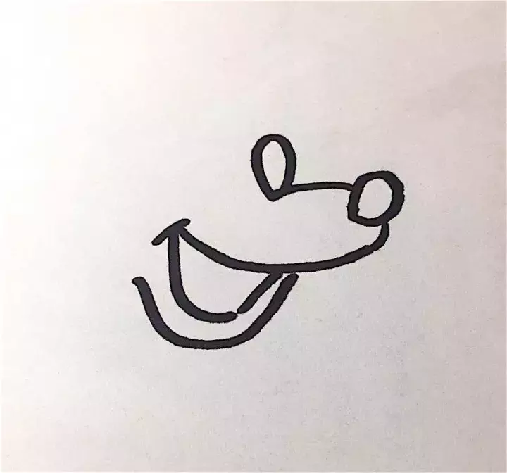 简笔画｜迪斯尼经典动画之米奇、米老鼠最简单的画法，为宝宝收藏