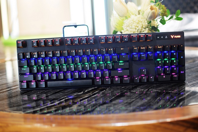 雷柏V500PRO多模版.有线/无线.背光游戏机械键盘