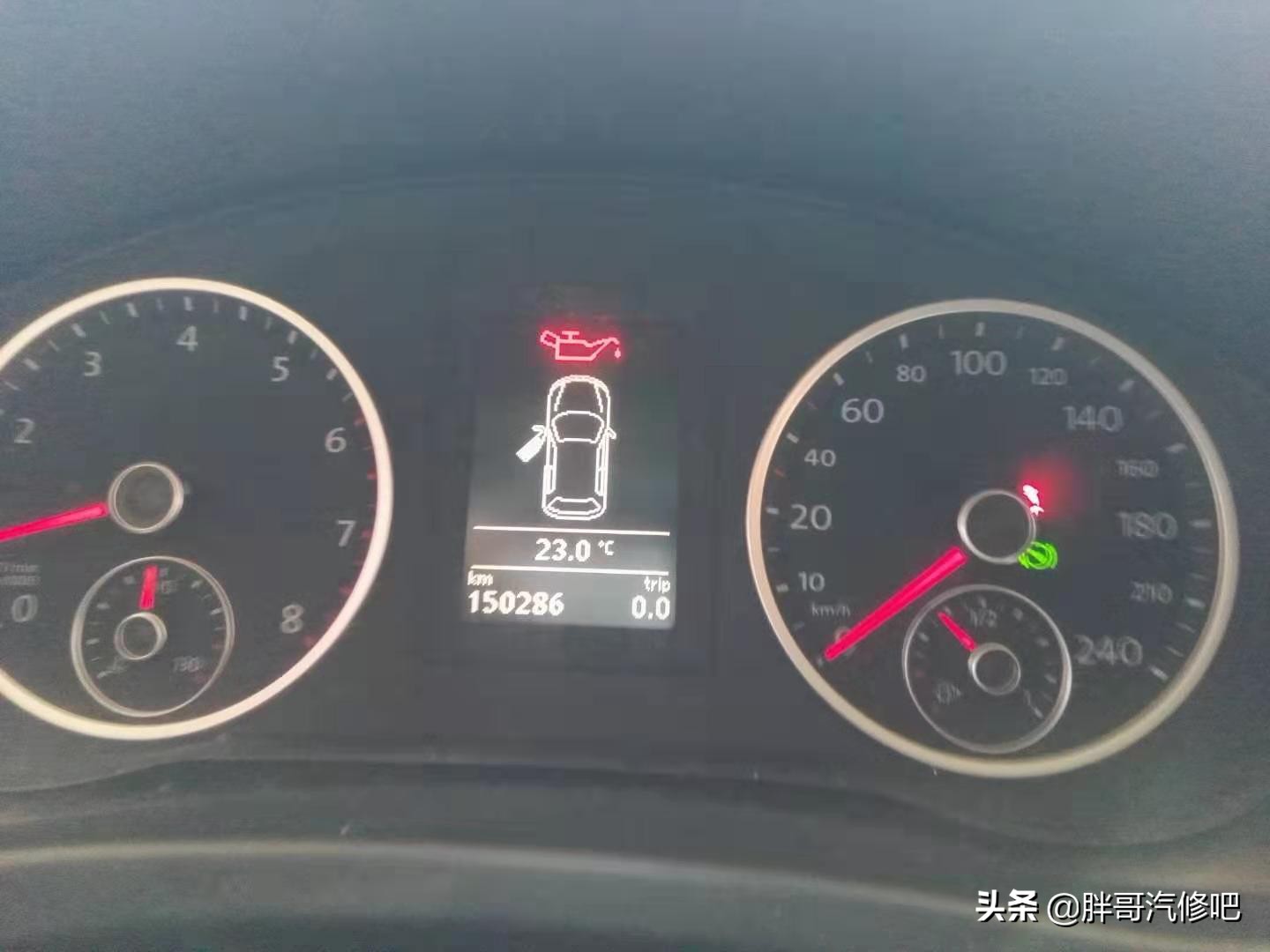 途观机油压力低报警，胖哥分享维修过程