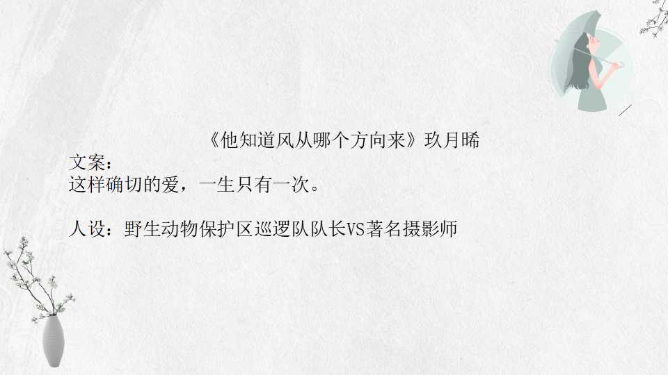 玖月晞19本小说集：除了《白色橄榄树》李瓒宋冉，你看过几本？